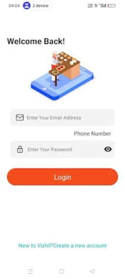 Vendor App Mockup